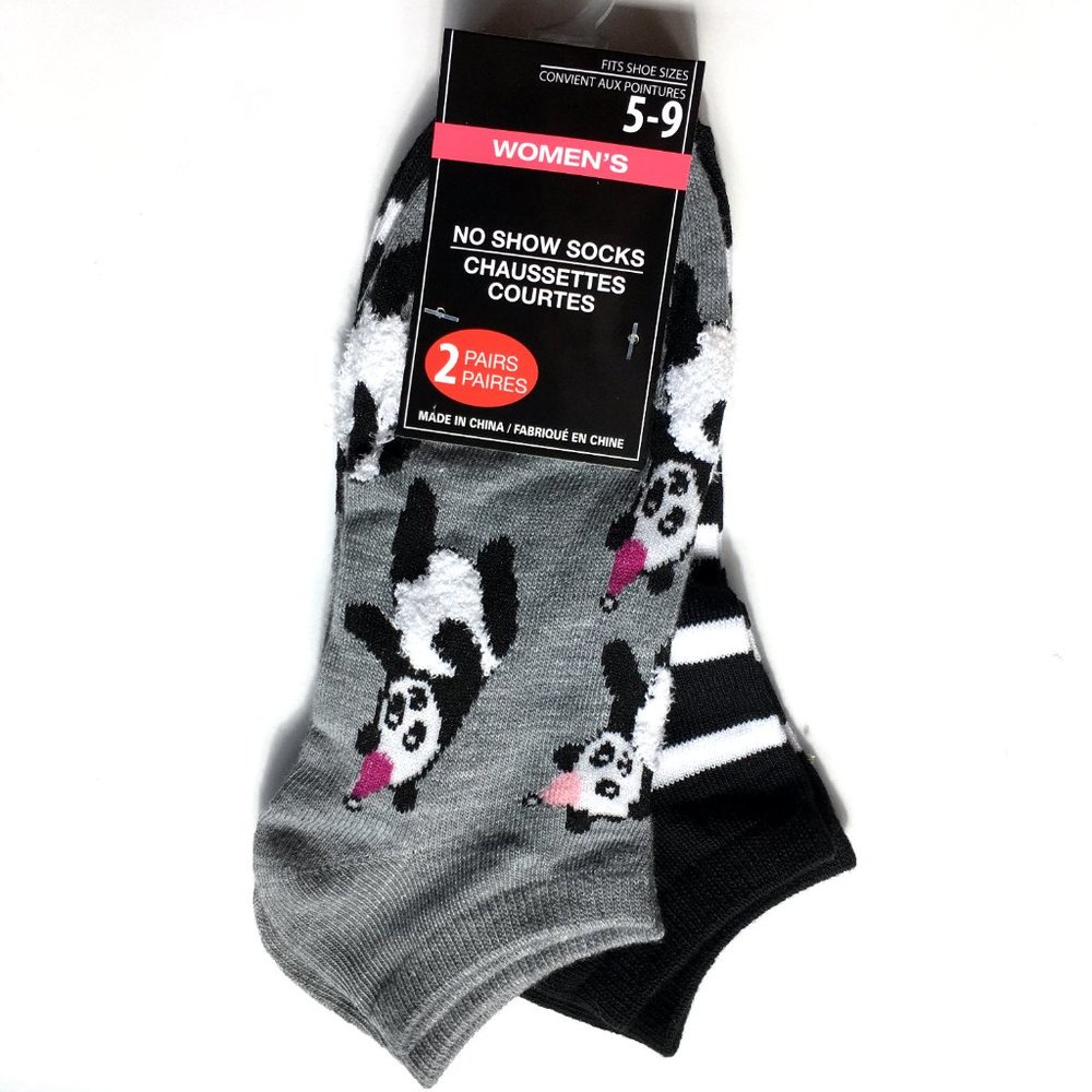 *3/$15* Fun Fuzzy Party Panda & Striped Socks - Picture 3 of 5